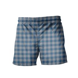 ScotsTee Shop Scottish Menzies Dress Blue & White Men's Highland Kilt Sporran Tartan Shorts