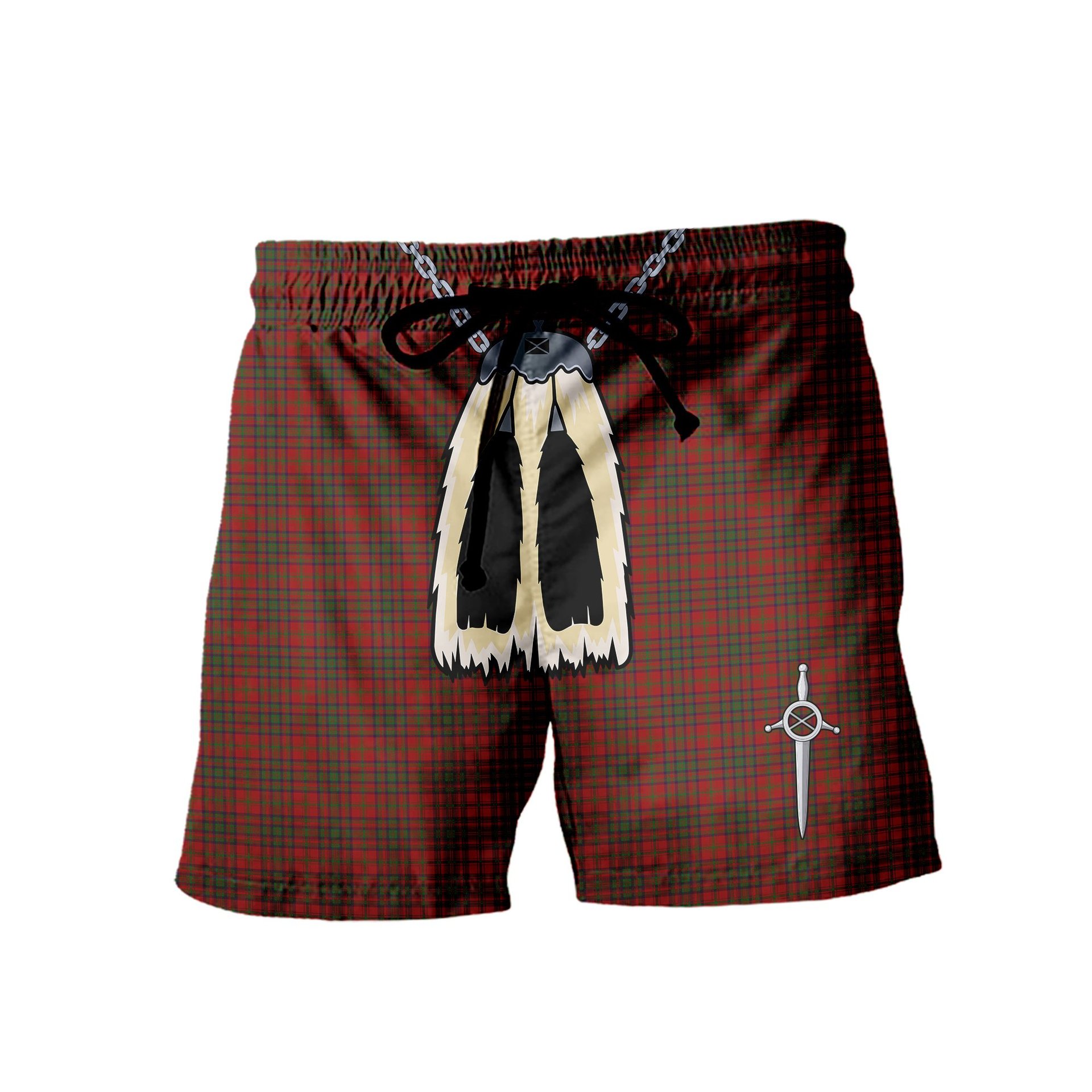 ScotsTee Shop Scottish Matheson Dress Men's Highland Kilt Sporran Tartan Shorts