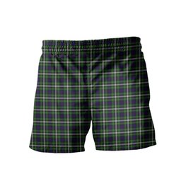 ScotsTee Shop Scottish Farquharson Dress Clan Crest Men's Highland Kilt Sporran Tartan Shorts