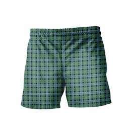 ScotsTee Shop Scottish Melville Modern Clan Crest Men's Highland Kilt Sporran Tartan Shorts