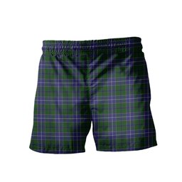 ScotsTee Shop Scottish Wishart Hunting Clan Crest Men's Highland Kilt Sporran Tartan Shorts