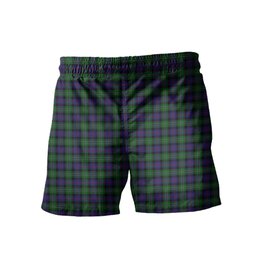 ScotsTee Shop Scottish Rose Hunting Men's Highland Kilt Sporran Tartan Shorts