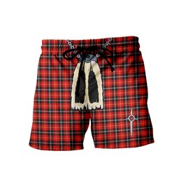 ScotsTee Shop Scottish Marjoribanks SC Men's Highland Kilt Sporran Tartan Shorts