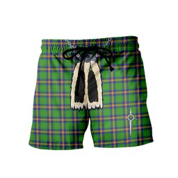 ScotsTee Shop Scottish New Mexico Men's Highland Kilt Sporran Tartan Shorts