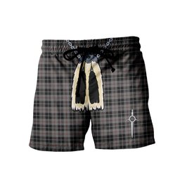 ScotsTee Shop Scottish Thomson Grey Men's Highland Kilt Sporran Tartan Shorts