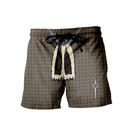 ScotsTee Shop Scottish Outlander 1 Men's Highland Kilt Sporran Tartan Shorts
