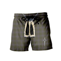 ScotsTee Shop Scottish Renn Faire Men's Highland Kilt Sporran Tartan Shorts