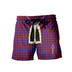 ScotsTee Shop Scottish Richardson Men's Highland Kilt Sporran Tartan Shorts
