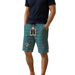 ScotsTee Shop Scottish Shaw Ancient Clan Crest Men's Highland Kilt Sporran Tartan Shorts