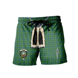 ScotsTee Shop Scottish Duncan Ancient Clan Clan Crest Men's Highland Kilt Sporran Tartan Shorts