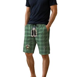 ScotsTee Shop Scottish MacDonald Lord of the Isles Hunting SC Clan Crest Men's Highland Kilt Sporran Tartan Shorts