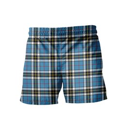 ScotsTee Shop Scottish Thompson Society Clan Crest Men's Highland Kilt Sporran Tartan Shorts