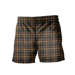 ScotsTee Shop Scottish MacKay of Strathnaver Clan Crest Men's Highland Kilt Sporran Tartan Shorts