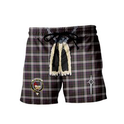 ScotsTee Shop Scottish MacDonald Dress Clan Crest Men's Highland Kilt Sporran Tartan Shorts