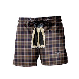 ScotsTee Shop Scottish Stewart Navy Men's Highland Kilt Sporran Tartan Shorts