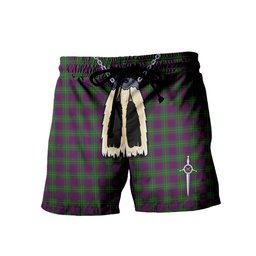 ScotsTee Shop Scottish Singh Men's Highland Kilt Sporran Tartan Shorts