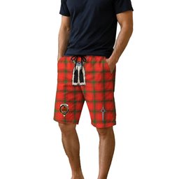 ScotsTee Shop Scottish Darroch Clan Crest Men's Highland Kilt Sporran Tartan Shorts