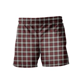 ScotsTee Shop Scottish McCandlish Arisaid Red Men's Highland Kilt Sporran Tartan Shorts