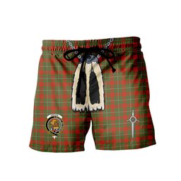 ScotsTee Shop Scottish Gregor Ancient Clan Clan Crest Men's Highland Kilt Sporran Tartan Shorts