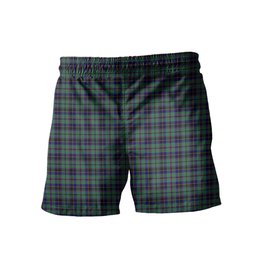 ScotsTee Shop Scottish Stevenson Clan Crest Men's Highland Kilt Sporran Tartan Shorts
