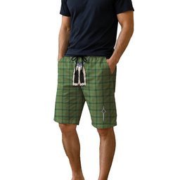 ScotsTee Shop Scottish Strachan Hunting Men's Highland Kilt Sporran Tartan Shorts