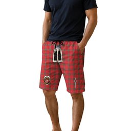 ScotsTee Shop Scottish Ross Modern Clan Crest Men's Highland Kilt Sporran Tartan Shorts