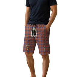 ScotsTee Shop Scottish Cameron of Lochiel Ancient Clan Crest Men's Highland Kilt Sporran Tartan Shorts