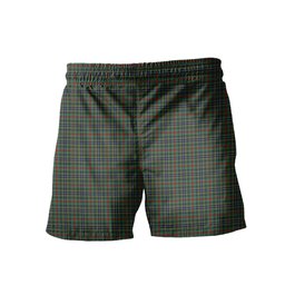 ScotsTee Shop Scottish Bisset Clan Crest Men's Highland Kilt Sporran Tartan Shorts