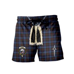 ScotsTee Shop Scottish Kennedy Irish Clan Crest Men's Highland Kilt Sporran Tartan Shorts