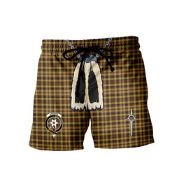 ScotsTee Shop Scottish Jardine Clan Crest Men's Highland Kilt Sporran Tartan Shorts