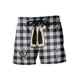ScotsTee Shop Scottish Ferguson Dress Clan Crest Men's Highland Kilt Sporran Tartan Shorts