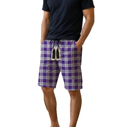 ScotsTee Shop Scottish MacRae Dress Purple 1 Men's Highland Kilt Sporran Tartan Shorts