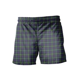 ScotsTee Shop Scottish Campbell Argyll Modern Clan Crest Men's Highland Kilt Sporran Tartan Shorts