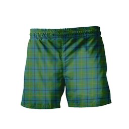 ScotsTee Shop Scottish Johnstone Ancient Clan Crest Men's Highland Kilt Sporran Tartan Shorts