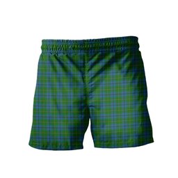 ScotsTee Shop Scottish Johnston Clan Crest Men's Highland Kilt Sporran Tartan Shorts