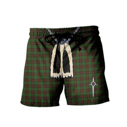 ScotsTee Shop Scottish MacPhee Hunting Men's Highland Kilt Sporran Tartan Shorts