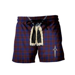 ScotsTee Shop Scottish Wedderburn Men's Highland Kilt Sporran Tartan Shorts