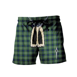 ScotsTee Shop Scottish Spottiswood Men's Highland Kilt Sporran Tartan Shorts