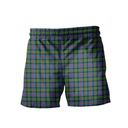 ScotsTee Shop Scottish MacLennan Ancient Clan Crest Men's Highland Kilt Sporran Tartan Shorts