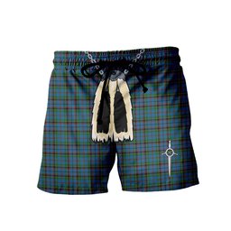ScotsTee Shop Scottish Stinson Men's Highland Kilt Sporran Tartan Shorts