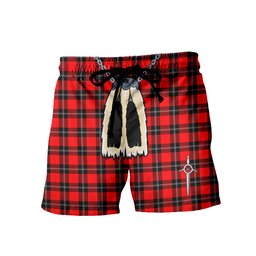 ScotsTee Shop Scottish Ramsay Modern Men's Highland Kilt Sporran Tartan Shorts