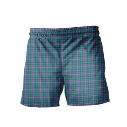 ScotsTee Shop Scottish Pitcairn Hunting Men's Highland Kilt Sporran Tartan Shorts