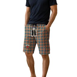 ScotsTee Shop Scottish Wilson Ancient Clan Crest Men's Highland Kilt Sporran Tartan Shorts