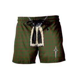 ScotsTee Shop Scottish Menzies Men's Highland Kilt Sporran Tartan Shorts