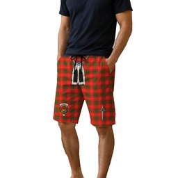 ScotsTee Shop Scottish Cameron Modern Clan Crest Men's Highland Kilt Sporran Tartan Shorts