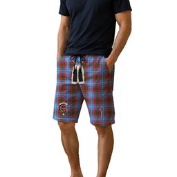 ScotsTee Shop Scottish Pentland Clan Crest Men's Highland Kilt Sporran Tartan Shorts