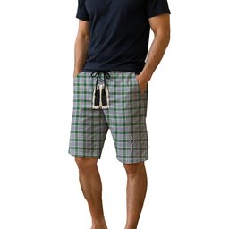 ScotsTee Shop Scottish Milne dress green Men's Highland Kilt Sporran Tartan Shorts