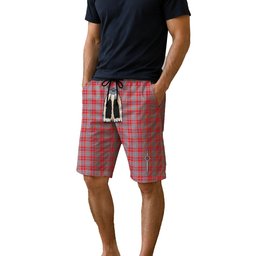 ScotsTee Shop Scottish Moubray Men's Highland Kilt Sporran Tartan Shorts