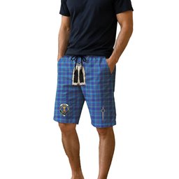 ScotsTee Shop Scottish Mercer Modern Clan Crest Men's Highland Kilt Sporran Tartan Shorts