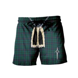 ScotsTee Shop Scottish Walker Hunting Modern Men's Highland Kilt Sporran Tartan Shorts